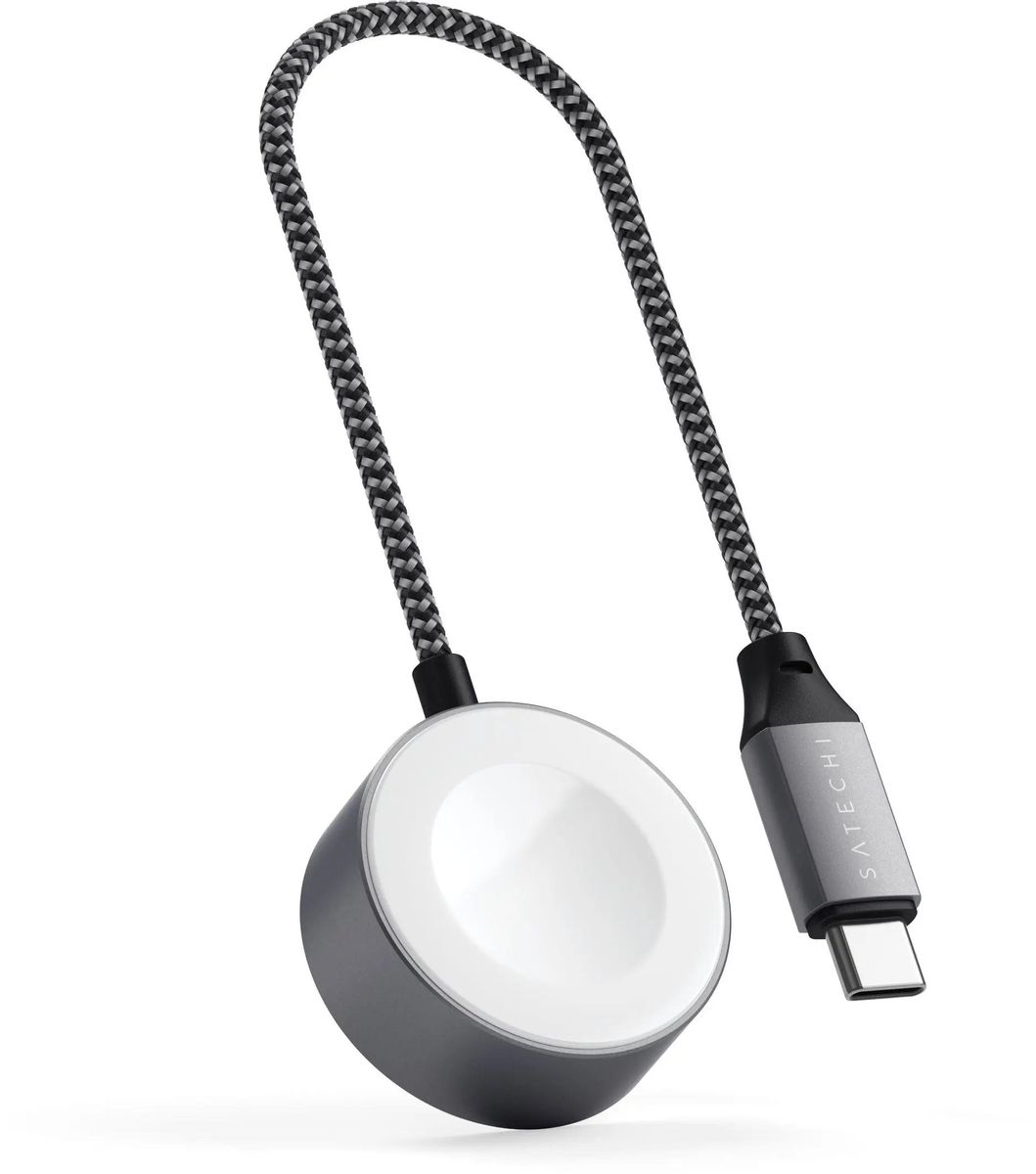 Беспроводное зарядное устройство  Satechi,  USB type-C,  серый [st-tcaw7cm]